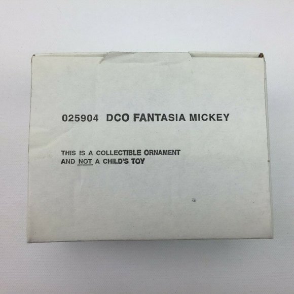 Vtg Groiler Fantasia Mickey Christmas Ornament Disney Sorcerer's Apprentice - Picture 6 of 12